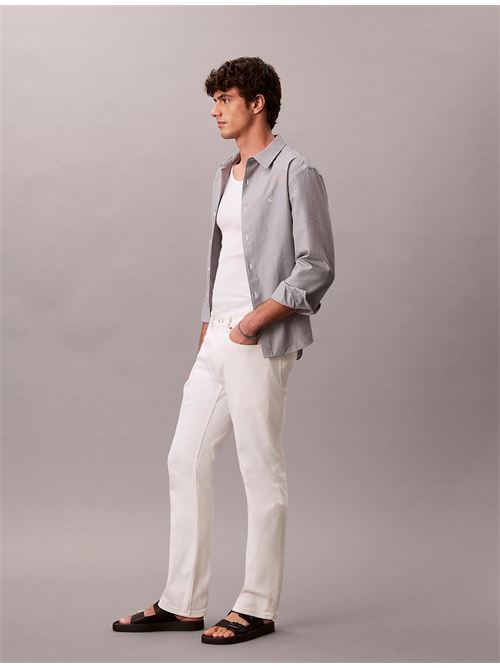 slim chalk white jeans CALVIN KLEIN JEANS | LV04RF751GASN